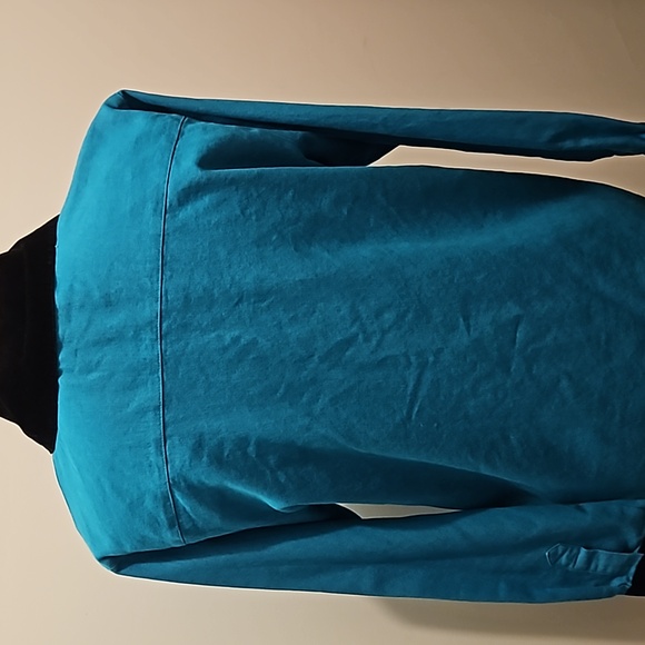 Victor Costa Occsn Western Snap Chambray Velvet Beaded Jacket Shirt Sze S #W-530 - Picture 3 of 13